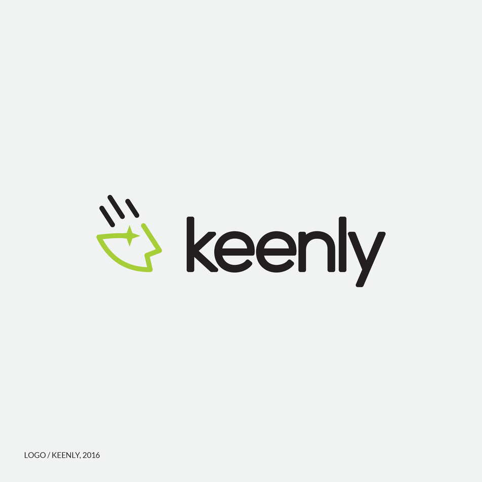 keenly logo, milena, custom logo design