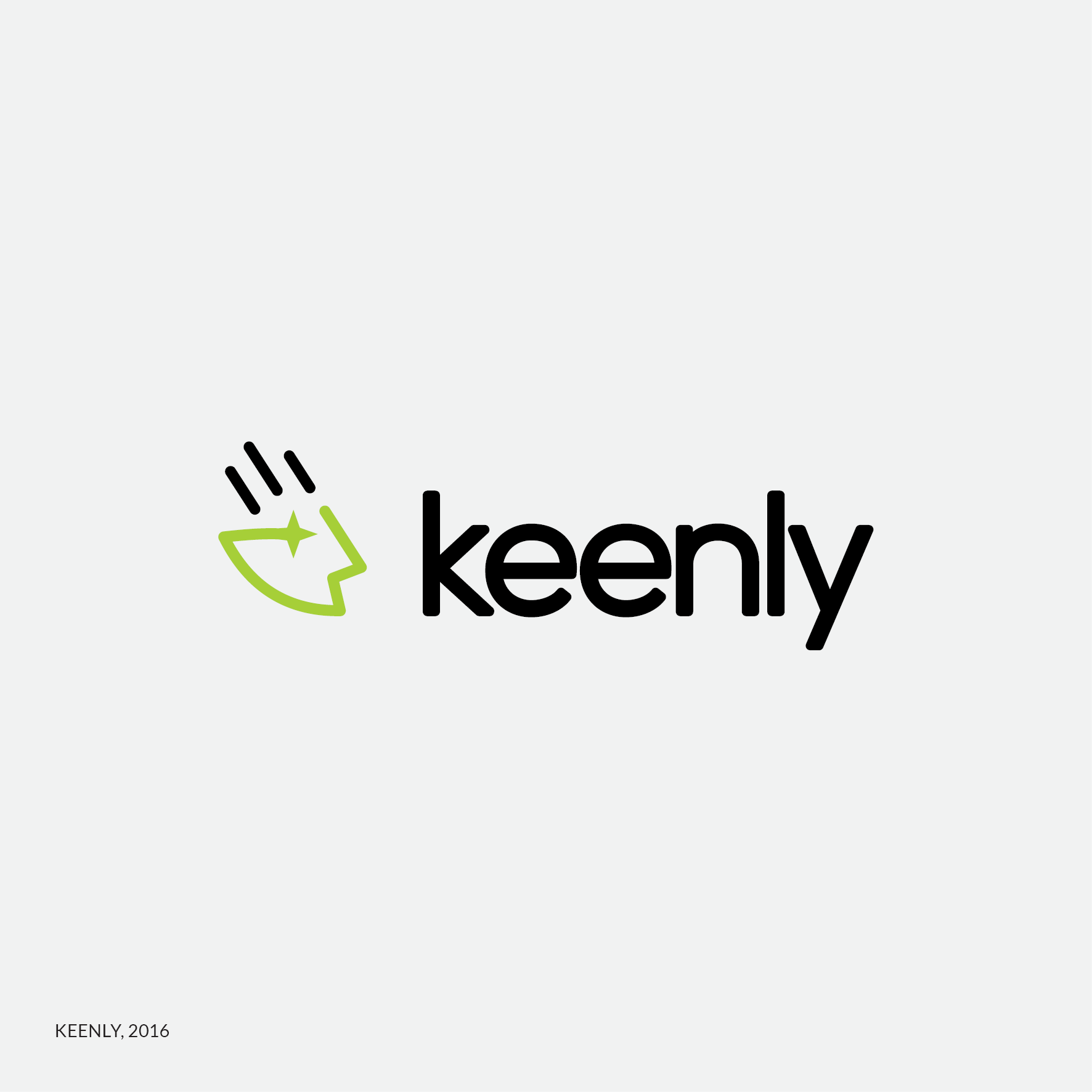 keenly logo, milena, custom logo design
